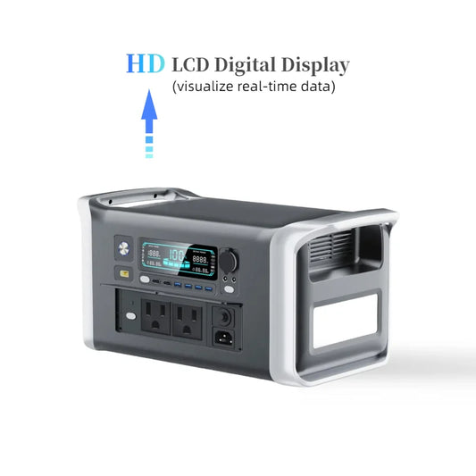 110V 1600W 220V 1800W portable power station battery cells for outdoor camping