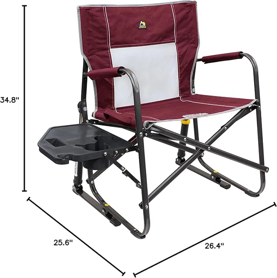 GCI OUTDOOR Freestyle Rocker XL with Side Table Camping Chair
