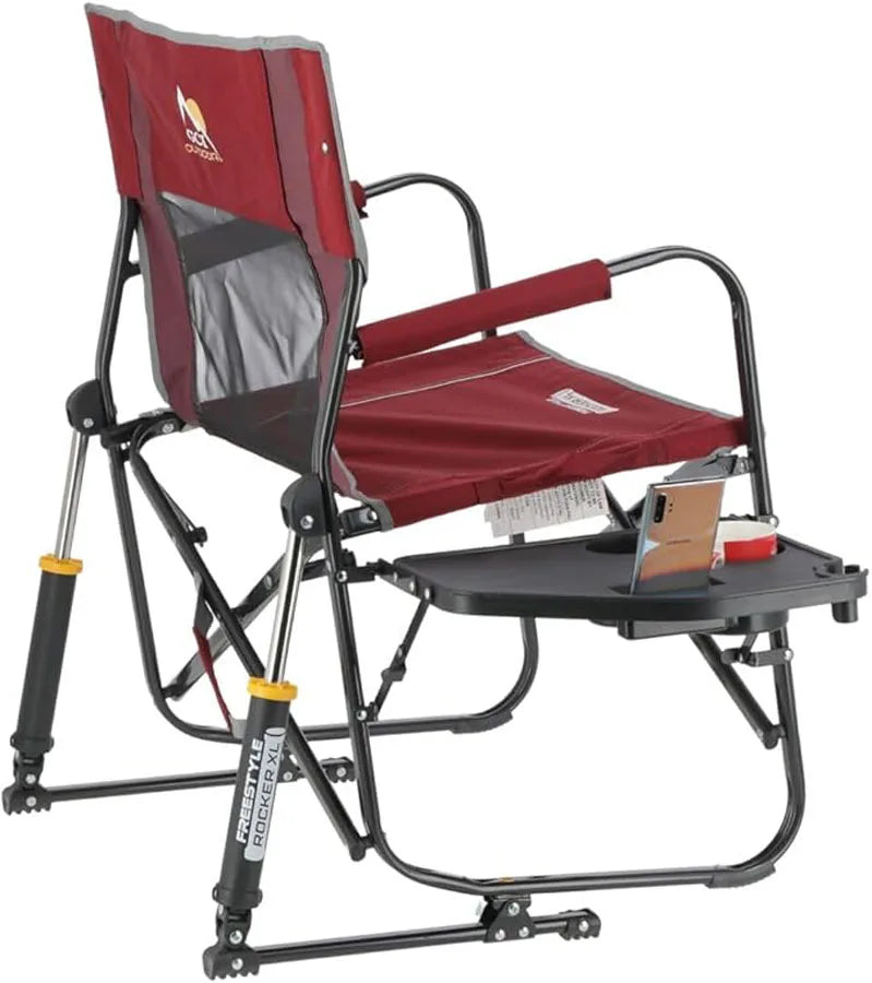GCI OUTDOOR Freestyle Rocker XL with Side Table Camping Chair
