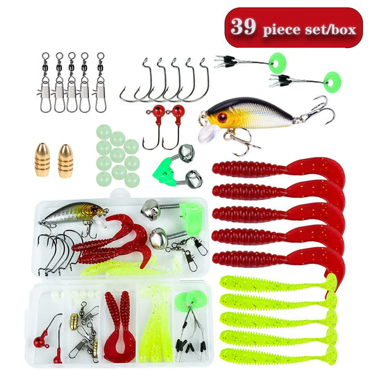 Hard Metal Bait With Box Accessories Silicone Lures