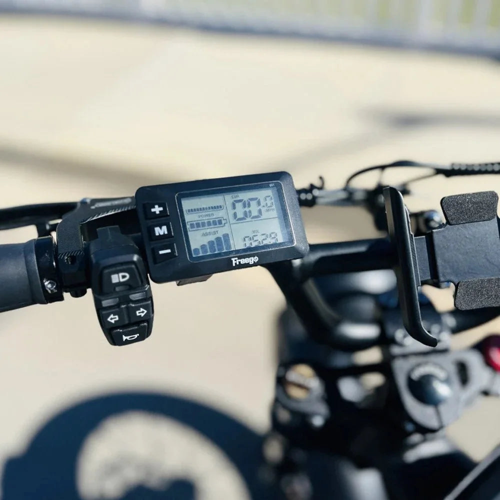 FREEGO F0 Electric Bike 20 Inch Fat Tire Off Road Ebike 48V 10.4AH Battery Powerful Mountain Electric Bicycle