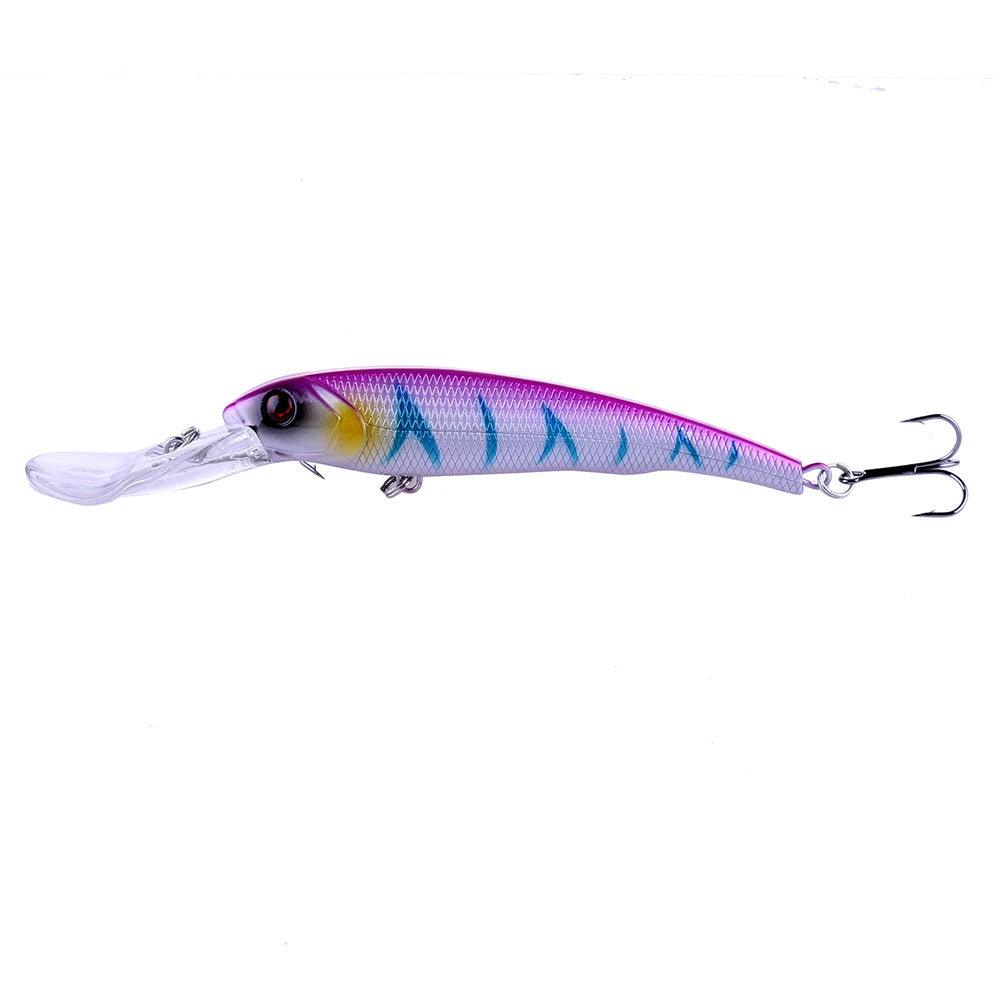 Hengjia 16.5cm 28g Big Minnow Lure Trolling Bait Artificial Wobblers Deep Diving Sea Fishing Tackle Bass Pike Crankbaits