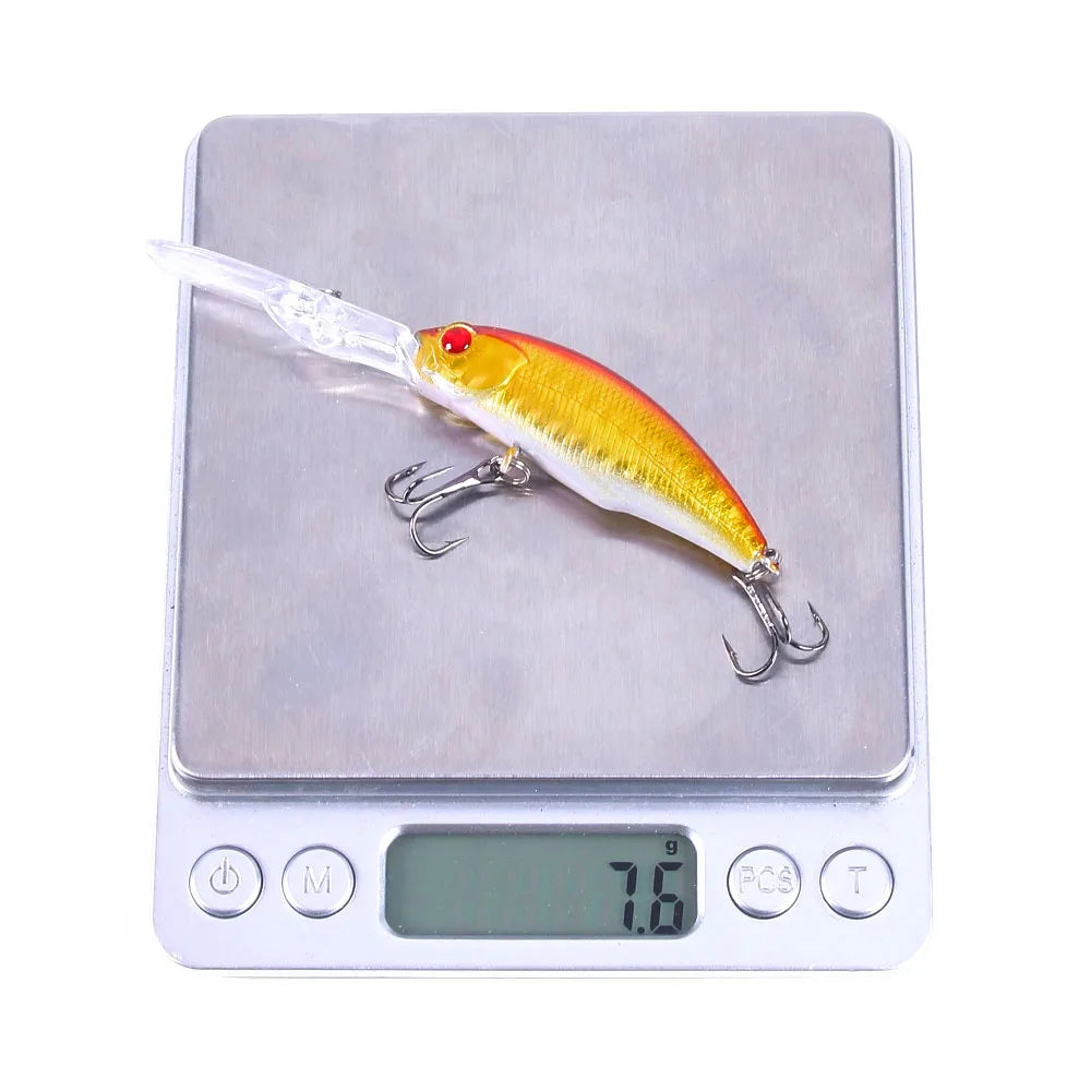 HENGJIA 1pcs Minnow Fishing Wobbler Trolling Lure 10cm 7g Crankbait Artificial Hard Plastic Bait Fishing Tackle Carp Pike