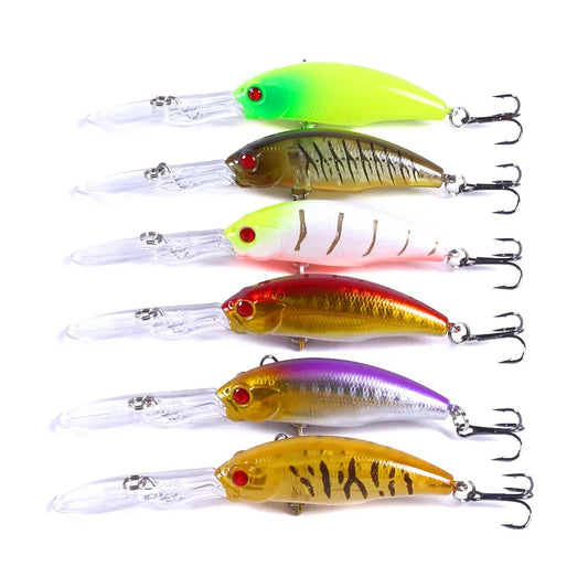 HENGJIA 1pcs Minnow Fishing Wobbler Trolling Lure 10cm 7g Crankbait Artificial Hard Plastic Bait Fishing Tackle Carp Pike