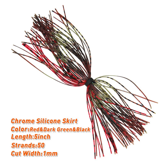24/48Pcs Silicone Jig Skirts lure for Spinnerbaits Buzz baits