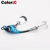1 OUTKIT Fishing Spinners VIB Tremor Sequins Trout Spinners Metal Minnow Popper Crank Baits Trout Fishing Lures With Hooks