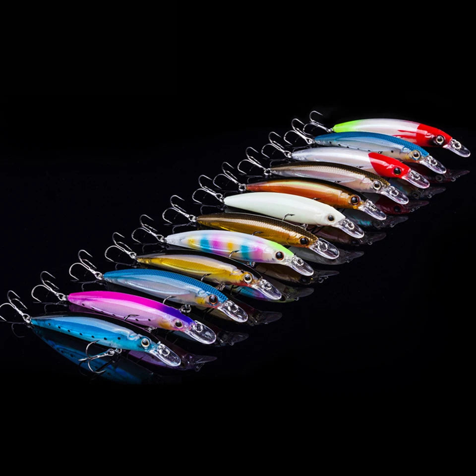 1PCS 11cm 14g Fishing Lure Hard Bait Fish Minnow Luminous Artificial Baits Fishing Wobbler Japan Pesca Lure Crankbait Kosadaka