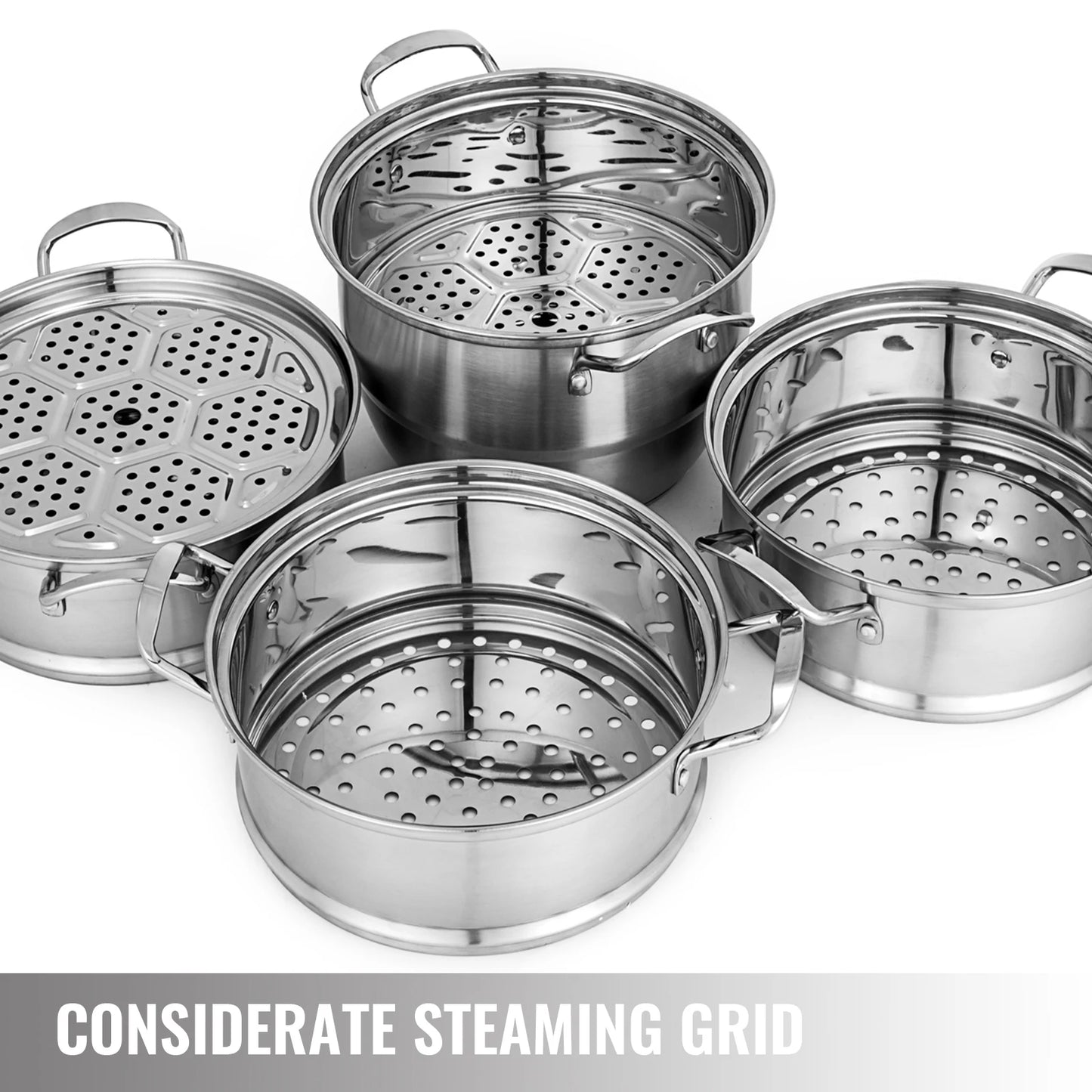 5 Layer Food Steamer Stainless Steel Stock Pot for Steaming