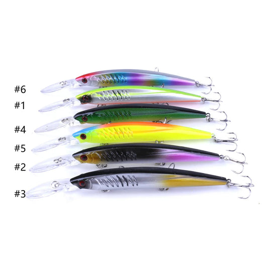 14.5cm 12g Fishing Lure Minnow Wobblers Hard Bait For Freshwater Bass Carp Pike Tackle Isca Pesca Artificial Bait