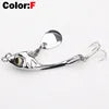 1 OUTKIT Fishing Spinners VIB Tremor Sequins Trout Spinners Metal Minnow Popper Crank Baits Trout Fishing Lures With Hooks