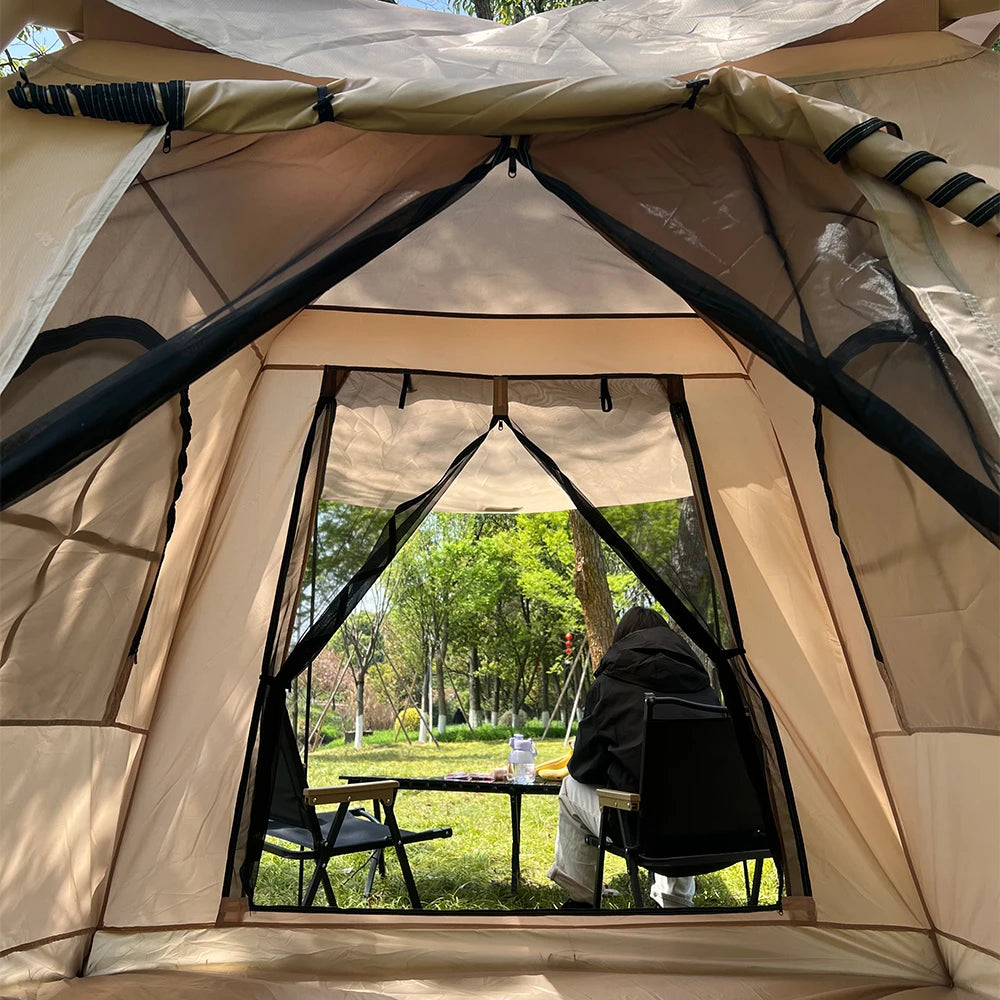 A large inflatable tent for 5-8 people