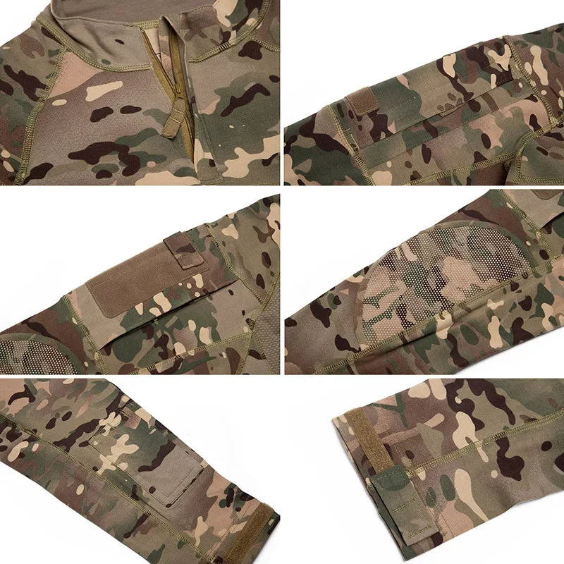 Men's Camouflage Hunting Combat T Shirt
