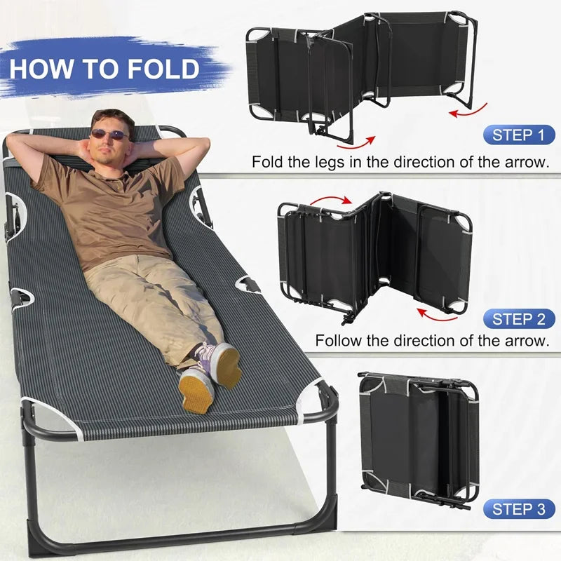 Camping Cot with Mattress,