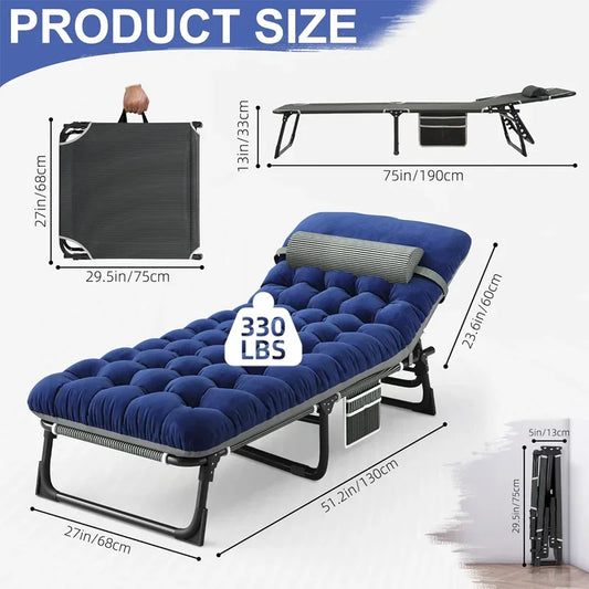 Camping Cot with Mattress,