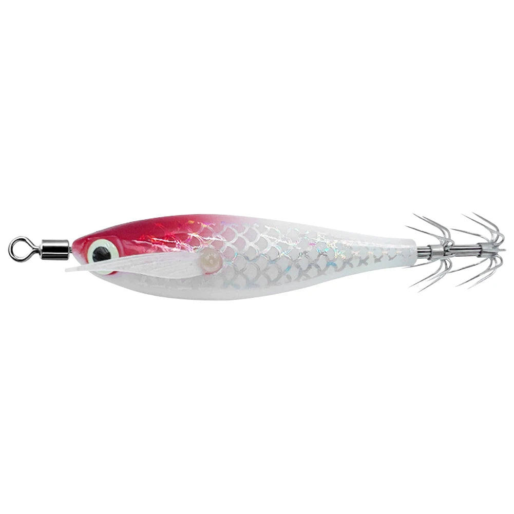 Luminous Squid Hook Cuttlefish Attracting Lure Double Hook Glow In The Dark Squid Bait Fake Octopus Bait for Octopus Squid