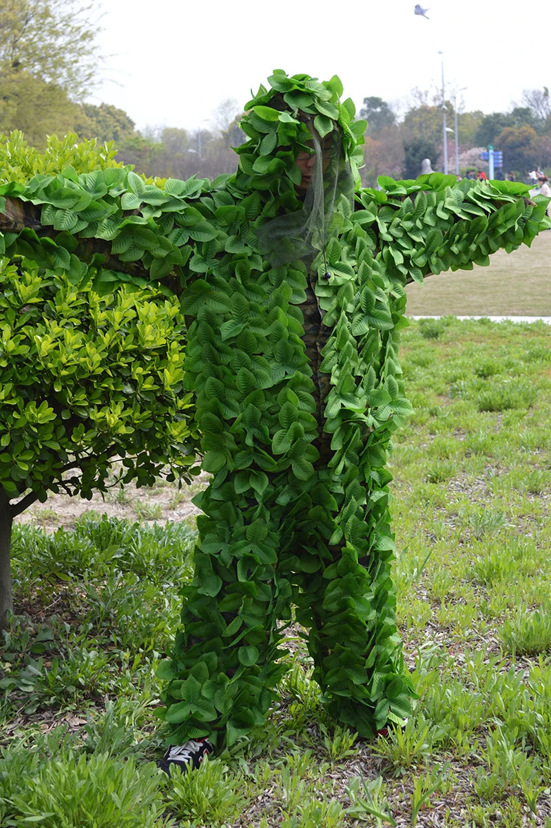Camouflage Leaves Green Leaves Suit Hunting