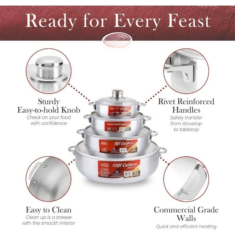 Cooking Dutch Oven, Serve Large & Small Group
