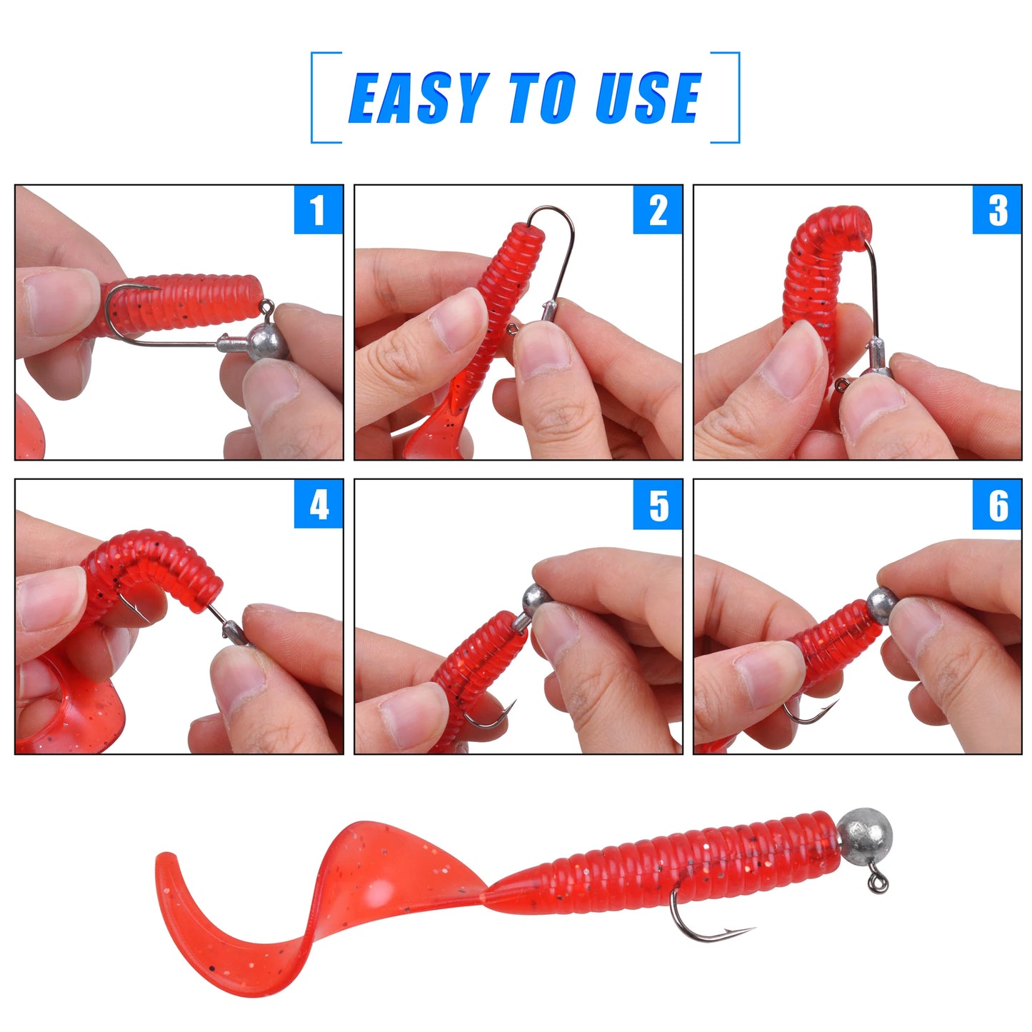 Crank Jig Head Hook Round Ball Jigs Fishing Hook Head Jig Lure Hard Bait Worm Jig Hooks for Fishing
