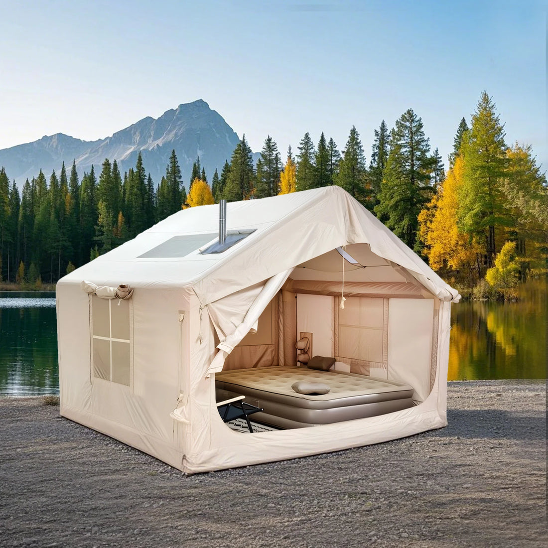 6-8 People Inflatable Tent.waterproof inflatable tent house,4 season