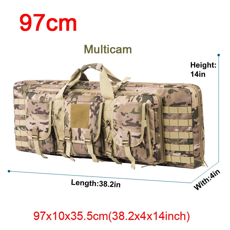 32 38 42 48 inch Double Rifle Case Airsoft Gun Case Backpack Hunting