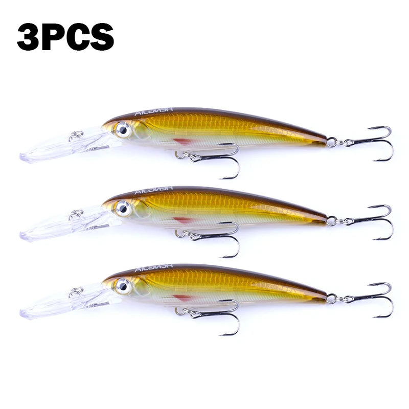 HENGJIA 1pcs Fishing Lures 170mm 30g Plastic Hard Bait Minnow Wobblers For Trolling Lure Bass Crank Bait isca fishing tackles