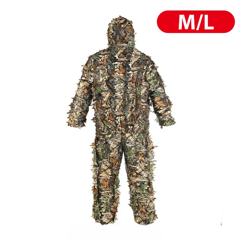 Camouflage 3D Leafy Hunting Clothing Combat Clothes Set