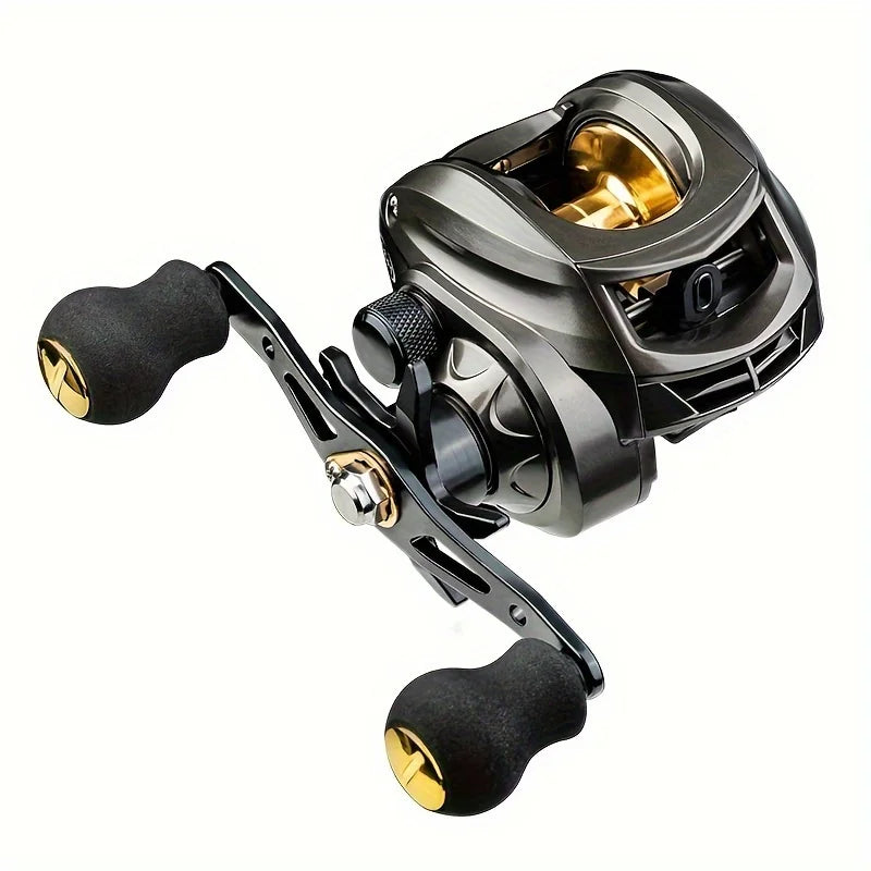 Stainless Steel Left and Right Hand, Interchangeable Enhanced Type 7:2:1 Speed Perfect for Salty, Water and Freshwater Fishing