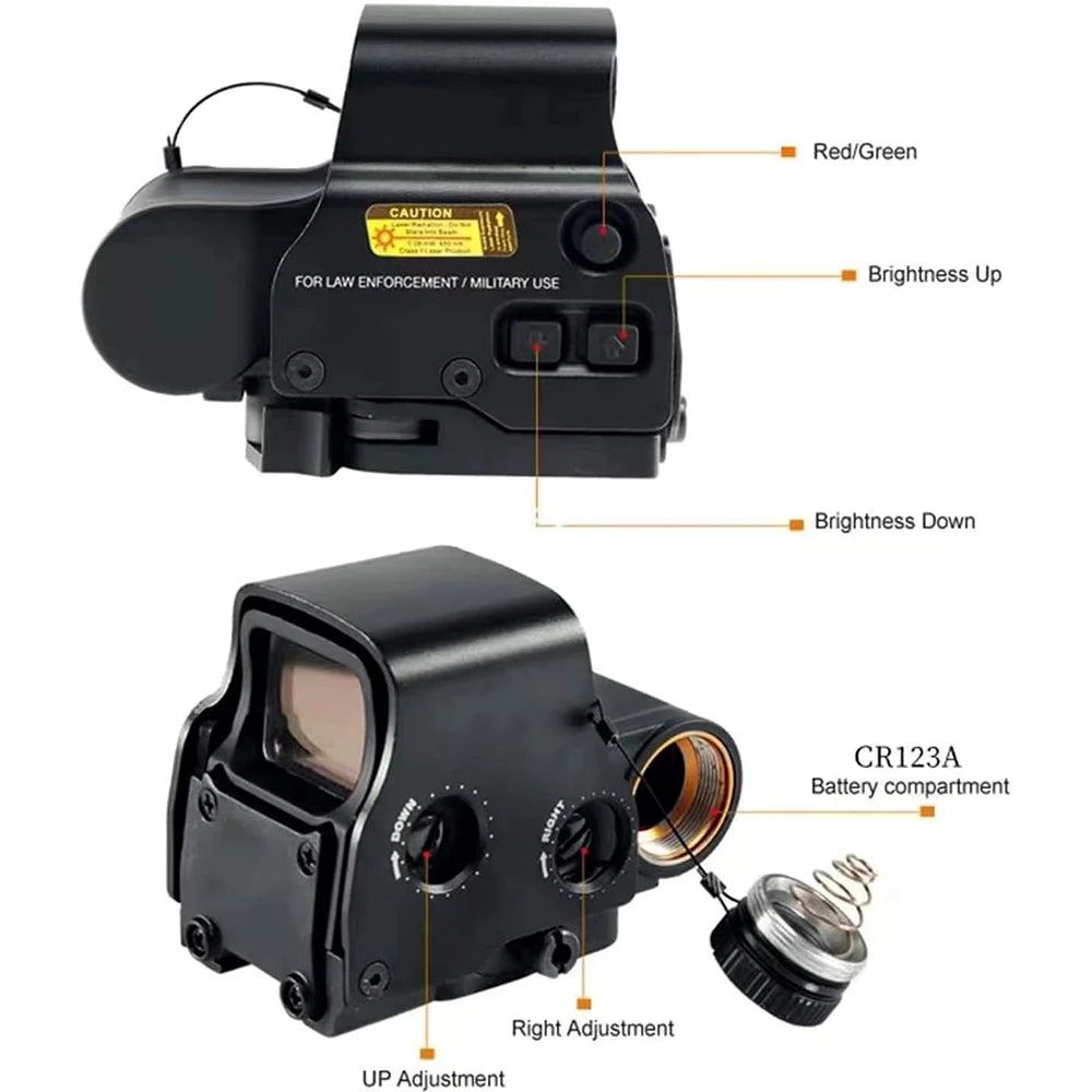 558 Red Dot Sight Holographic Sight Red Green Quick Release Mount
