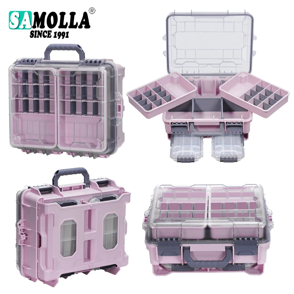 Fishing Tackle Box Large Capacity Portable Multi-functional Waterproof Bait Outdoor Camping Storage Box