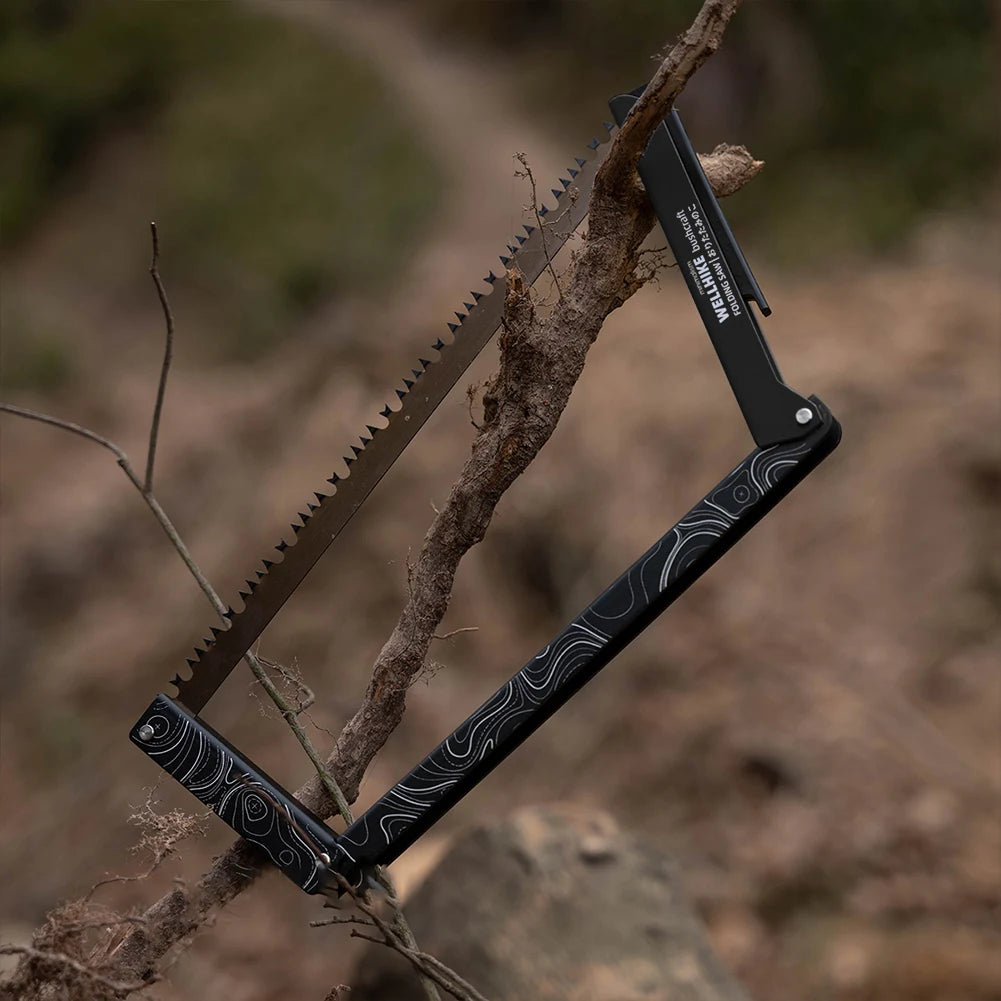Folding Saw with Storage Bag Multifunctional Handsaw Aluminum Alloy Camping Foldable Hand Saw for Backpacking