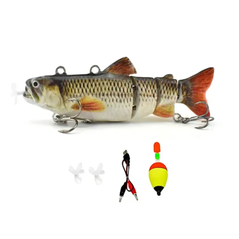 Electric Fishing Lure Multi Jointed Wobbler Swimbait USB Rechargeable Robotic Lure Artificial Hard Baits Fishing Accessories