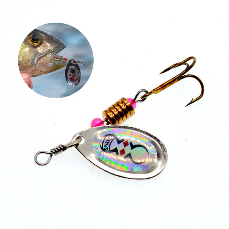 10pcs/Set Metal Spoon Spinner Fishing Lure Spoonbait Crankbaits Wobblers Bait For Bass Pike Crochet Freshwater Fishing