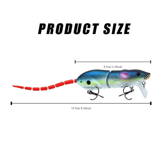 Mouse Lure Artificial Plastic Mouse Fishing Lure Swimbait Floating baits