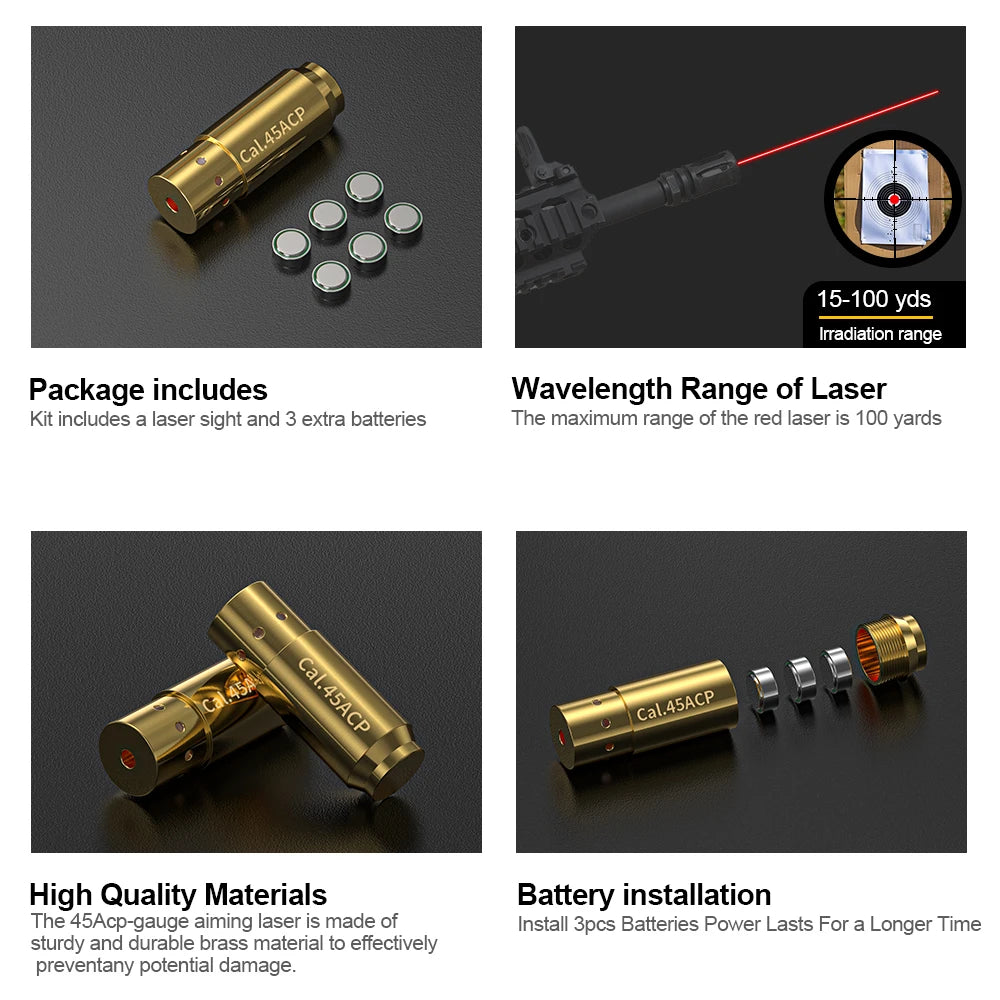 45ACP red light calibrator professional calibration use - dedicated for short-term calibration