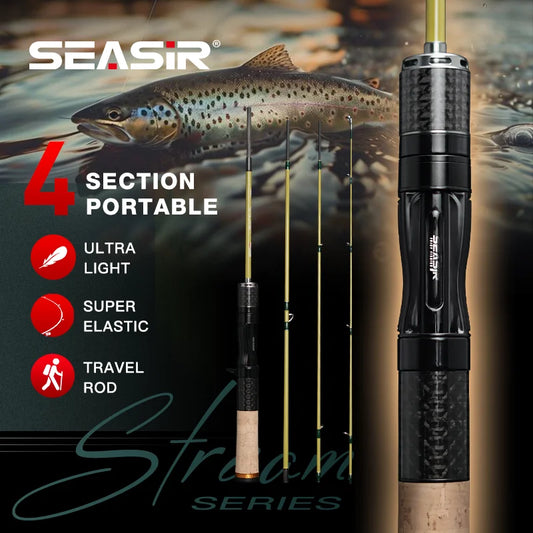 Silent Stream Spining Baitcasting Fishing Rod Carbon Fiber