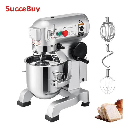 Electric Dough Machine Stainless Steel Commercial Cream Whisk Mixer Processor Kitchen Food Stand Blender