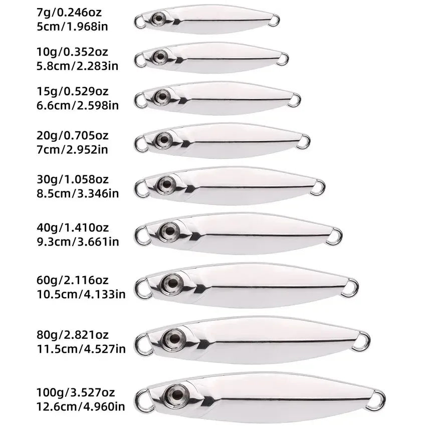 Metal Jig Fishing Lure Shore Cast Hook Swimbait Artificial Bait