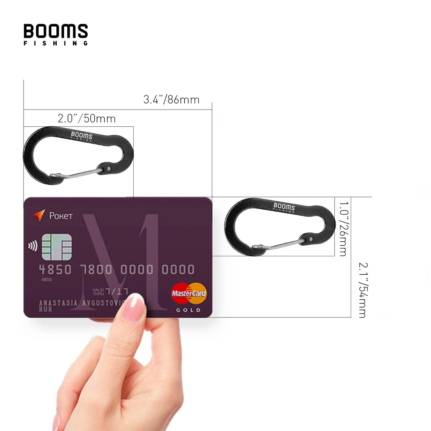 6Pcs Aluminum Alloy Carabiner Keychain Outdoor Camping Climbing Snap Clip