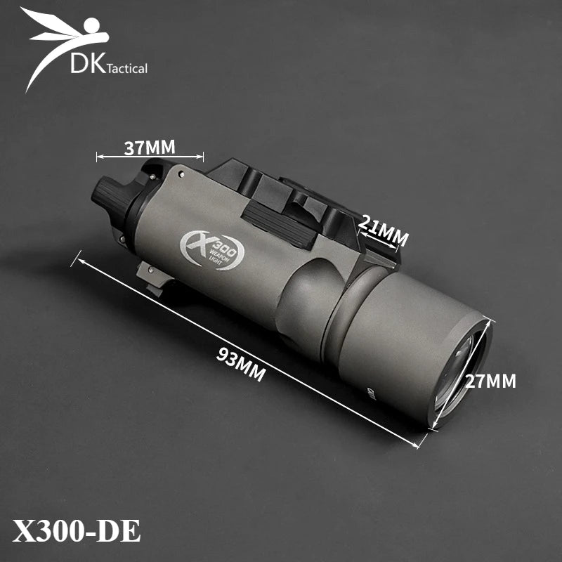 US Warehouse Tactical SF X300 X300U M600C M300 Flashlight Hunting Weapon Scout Light Airsoft Lamp Accessories Fit 20mm Rail