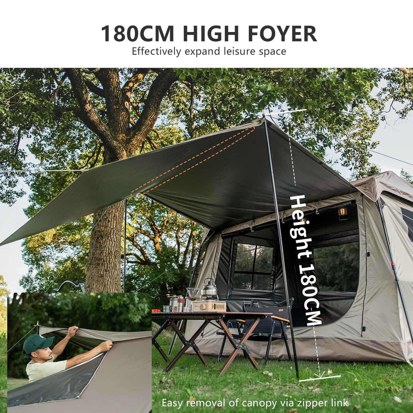 Persons Outdoor Automatic Camping Family Tent