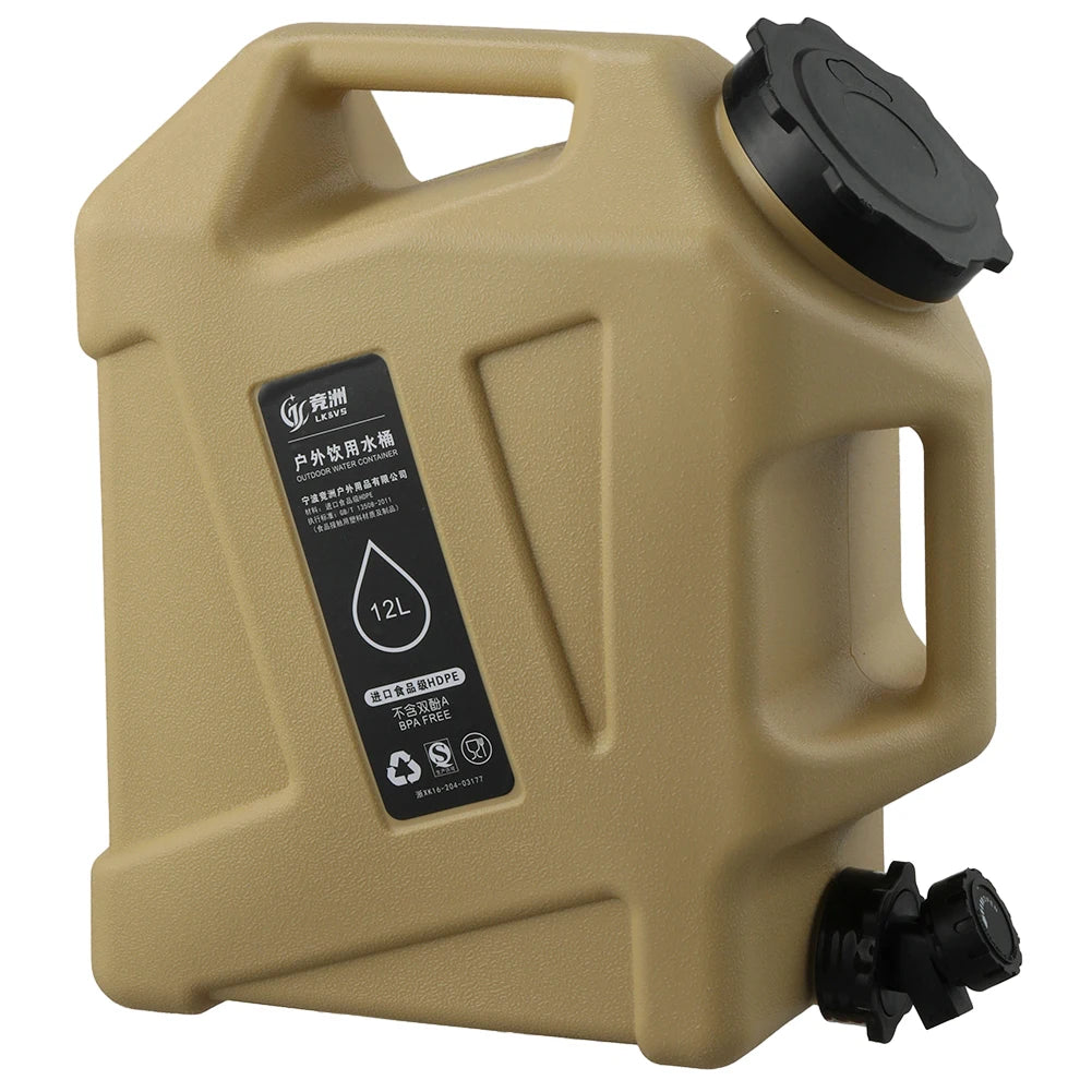 Camping Water Container Outdoor Water Bucket Large Capacity Portable Water Bag
