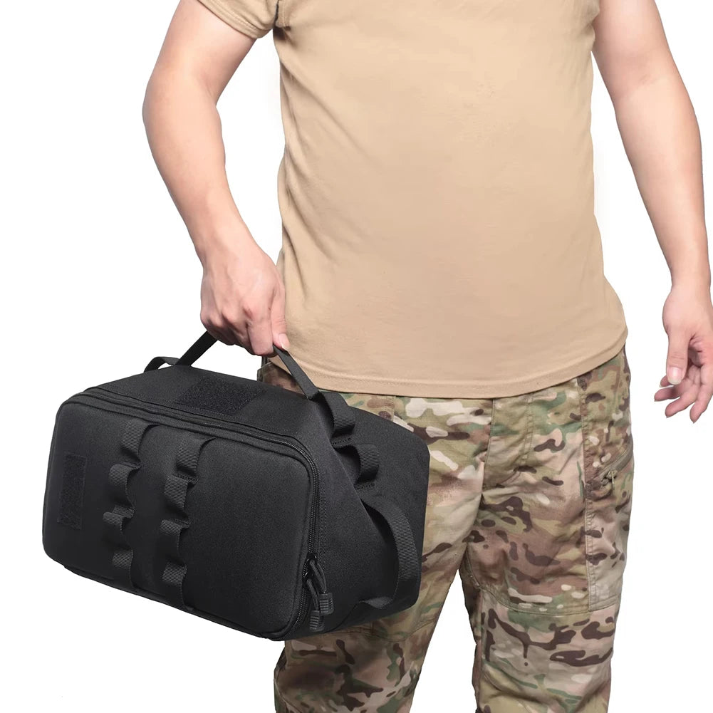 Camping Storage Bag Utility Tote Bag Multi-Function Camping Cookware Organizer Multi-pockets Trunk Organizer for Hiking Climbing