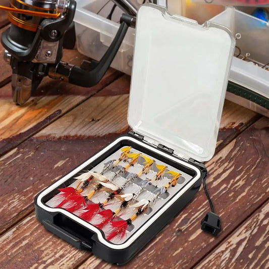 20Pcs/Box Fly Fishing Lures Artificial Insect Fishing Baits Artificial Bait for Salmon Trout