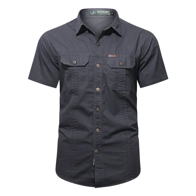 Summer Hiking Hunting Shirts Short Sleeve Combat Tactical Shirt Quick-Dry camping Fishing Shirts Male Hunting Climbing Outfit
