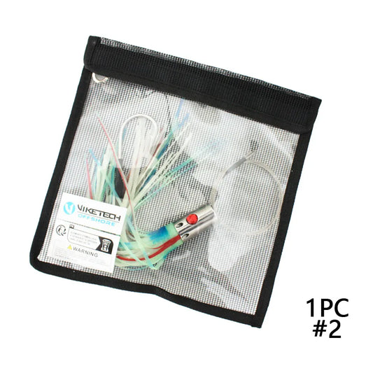 Offshore Stainless Steel Trolling Lures 9.4" Big Game Fishing Lure 9/0 Single Hookset