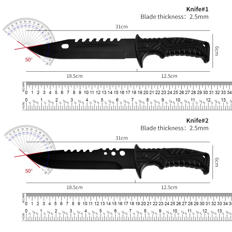 Ultra-Durable Stainless Steel Outdoor Knife - Perfect for Climbing, Swamp Crossing & Emergency Field Use | Lightweight & Sharp