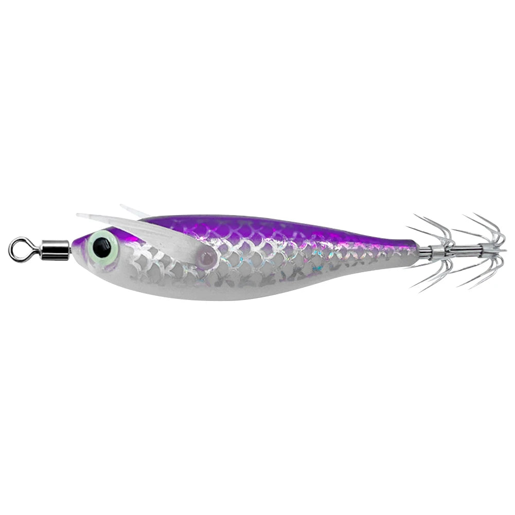 Luminous Squid Hook Cuttlefish Attracting Lure Double Hook Glow In The Dark Squid Bait Fake Octopus Bait for Octopus Squid