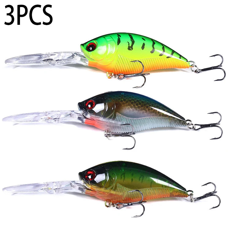 12.5cm 20.5g Crankbait leurre Fishing Lure Pike Carp Fishing Artificial Hard Bait Fish Lures Wobbler Crankbait Fishing Tackle