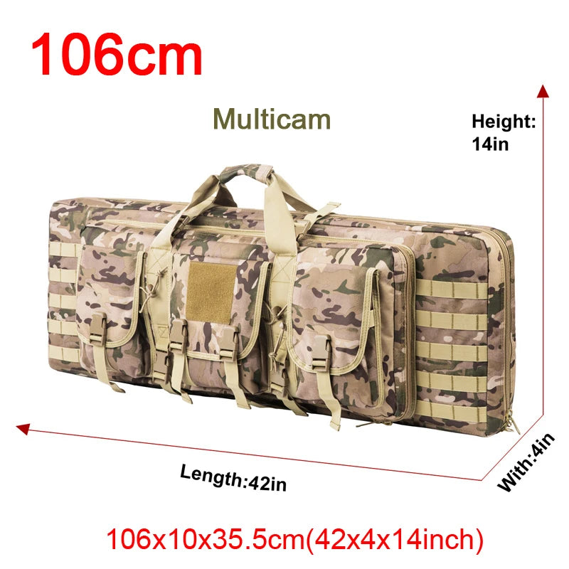 32 38 42 48 inch Double Rifle Case Airsoft Gun Case Backpack Hunting