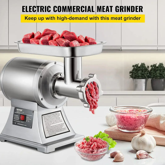 Commercial Meat Grinder, 550LB/h 1100W Electric Meat Mincer